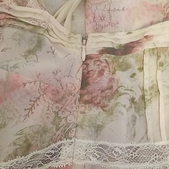 John Galliano Floral Print Peasant Dress - Picture 6 of 13